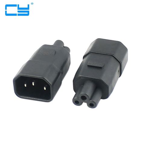 IEC Pin C Male To Pin C Female Micky Mini Power Adapter Convertor Adaptor V V In