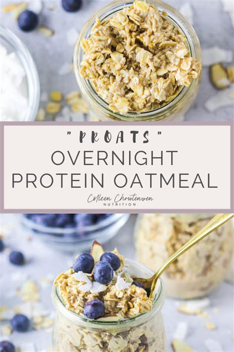 Easy protein overnight oats recipe. Proats (Protein Overnight Oats) | Recipe in 2020 | Protein overnight oats, Protein oatmeal ...