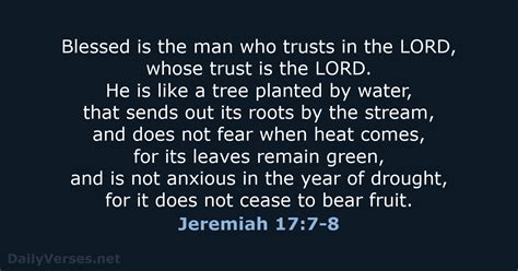 Jeremiah 177 8 Bible Verse Esv