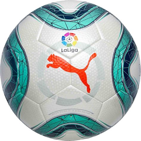 Puma La Liga 1 Soccer Ball White And Green Glimmer Soccerpro