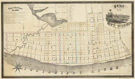 Map Of St Louis 1835 Photograph By Andrew Fare Pixels