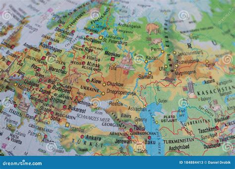 Globe Close Up Map Of Continents Of Europe And Asia An Indispensable