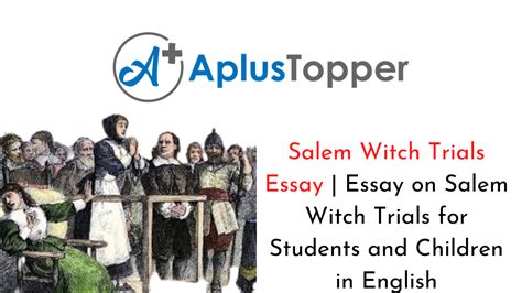 As a wave of hysteria spread throughout colonial massachusetts. Salem Witch Trials Essay | Essay on Salem Witch Trials for ...