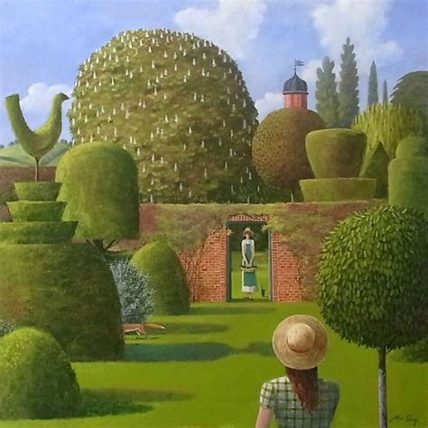 Alan Parry June 2014 Fields In Arts Garden Painting Surrealism