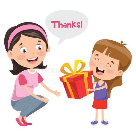 Kids Saying Thank You Clipart
