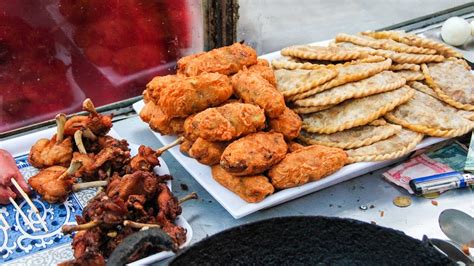 Nepali Street Food Deep Fried Snacks In Kathmandu Nepal