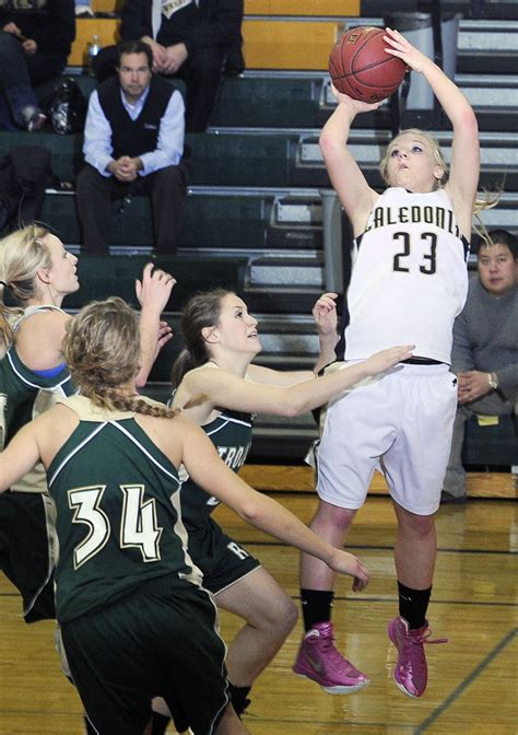 Girls Basketball Caledonias Winjum Draws Attention Caledonia Warriors