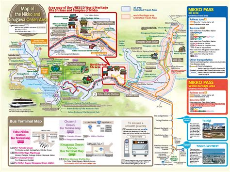Nikko Travel Guide Map