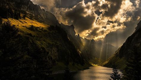 Fondos De Pantalla 1500x855 Px Nubes Oscuro Lago Paisaje