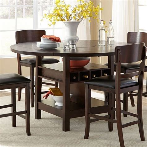 *please note that the base price only includes (1) dining table. Hampton Folding Leaf Counter Height Table Intercon ...