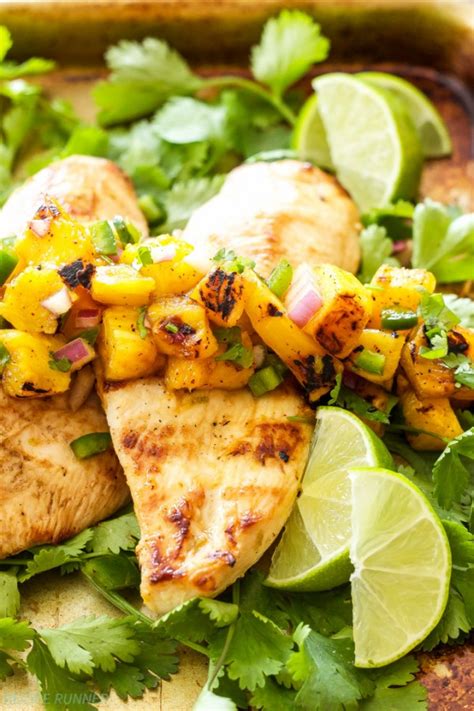 This cilantro lime chicken is wonderfully versatile, healthy and prep ahead so you so you can you'll also want to check out my cilantro lime shrimp tacos with mango salsa that were inspired by this this cilantro lime chicken starts with a marinade bursting with simple, fresh aromatic ingredients. Mango and Tequila Lime Chicken