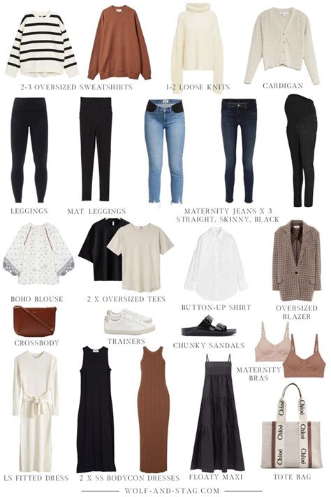 Maternity Capsule Wardrobe Casual Maternity Outfits Pregnancy