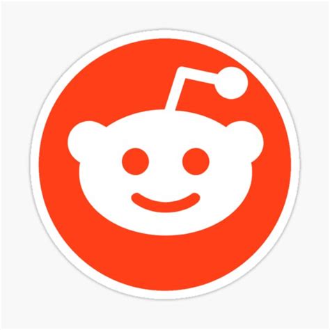 Reddit Logo Sticker For Sale By Holyoats Redbubble