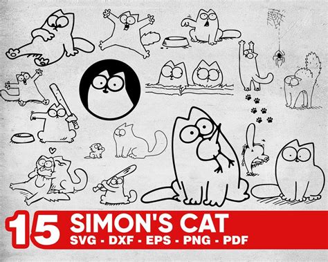 Simon S Cat Svg Simon S Cat Svg Simons Cat Svg Heart Svg Valentine S Day Svg Files For