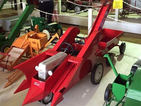 8n Ford Pedal Tractor Wcustom Built Ford Mounted 2 Row Picker Pedal