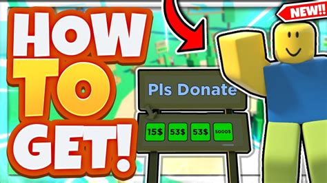 how to get free robux in roblox pls donate start getting donations youtube