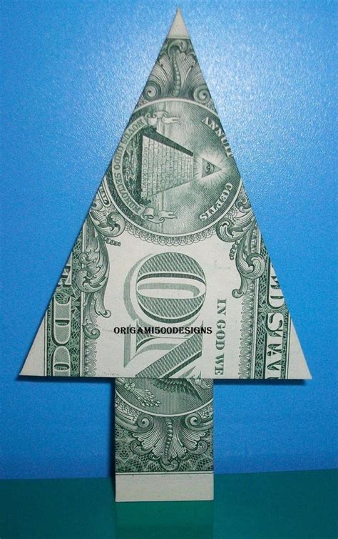 Items Similar To Beautiful Handcrafted Money Origami Christmas Tree