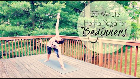 20 Minute Hatha Yoga For Beginners Gentle Simple And Basic Yoga Class