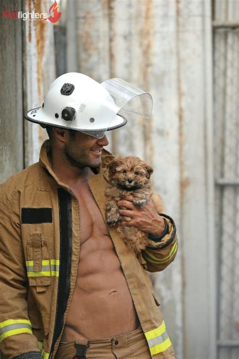 These Photos Of Aussie Firefighters With Cute Animals Are The