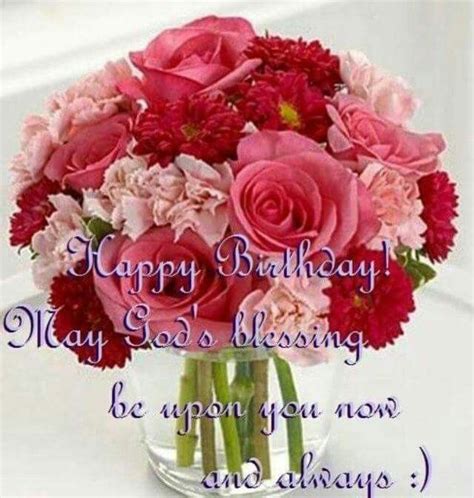 Hbd Roses And Blessing Happy Birthday Flowers Images Happy Birthday