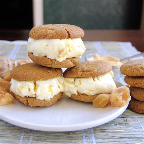 Triple Ginger Ice Cream Sandwiches Baking Sense