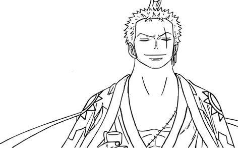 Printable Roronoa Zoro Coloring Page Free Printable Coloring Pages