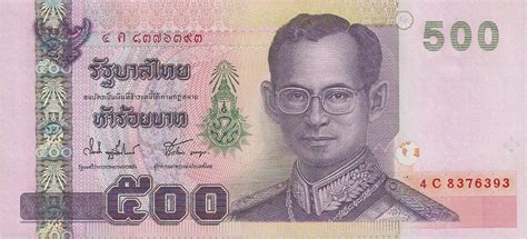 Banknote Index Thailand 500 Baht P107 Sgn74