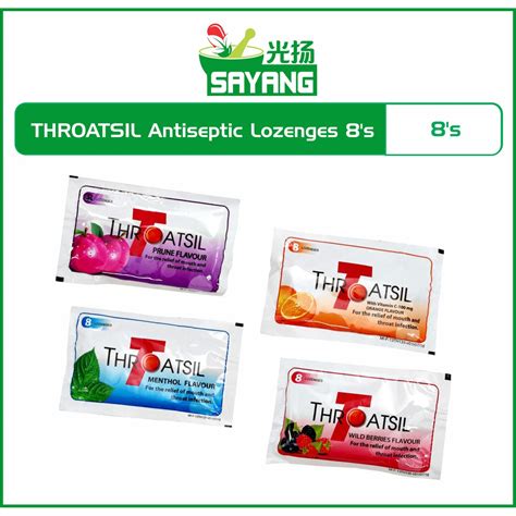 Throatsil Antiseptic Lozenges 8s Shopee Malaysia