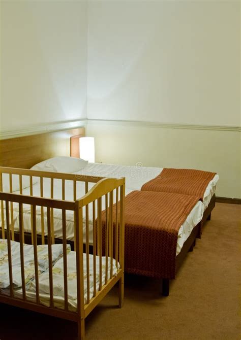 Double Bed Room With Baby Cot Stock Photo Image Of Hotel Baby