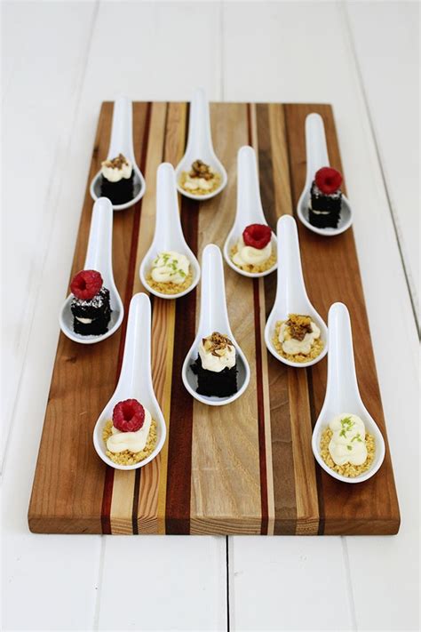 Our miniature desserts are delectable, bite size works of art that can be enjoyed for your celebrations big and small. FIVE RECIPES FOR MINI DESSERTS ON SPOONS | Best Friends For Frosting