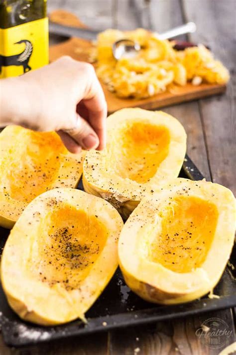 Mit deinem kauf reduzierst du abfall und machst die welt nachhaltiger. Oven Baked Spaghetti Squash • The Healthy Foodie