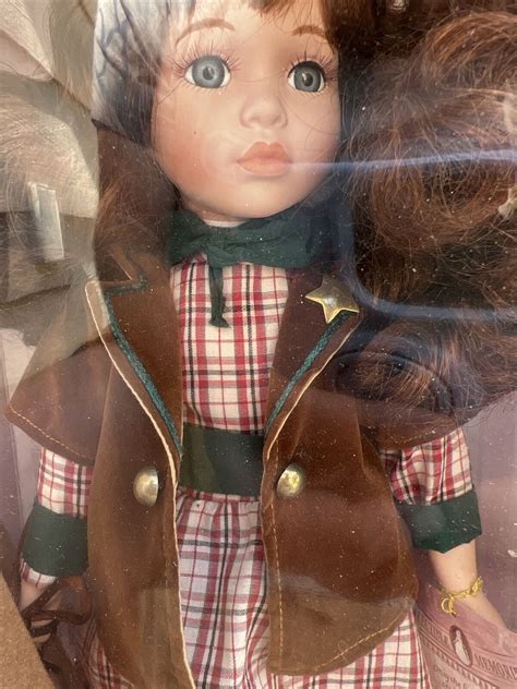 Vintage Collectible Memories Genuine Porcelain Doll Danice Cowgirl
