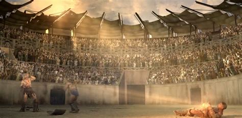 Gladiator Fight Scene At The Colosseum