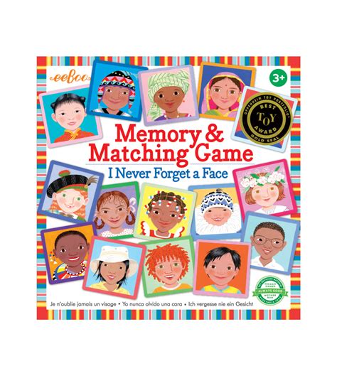 Eeboo I Never Forget A Face Matching And Memory Game Early Learning