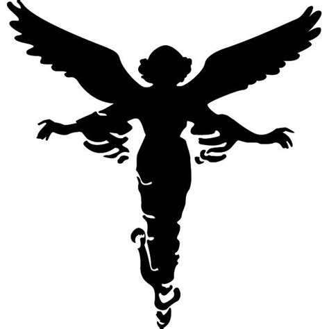 Angel Silhouette Vector Imageeps Angel Silhouette Angel Pictures