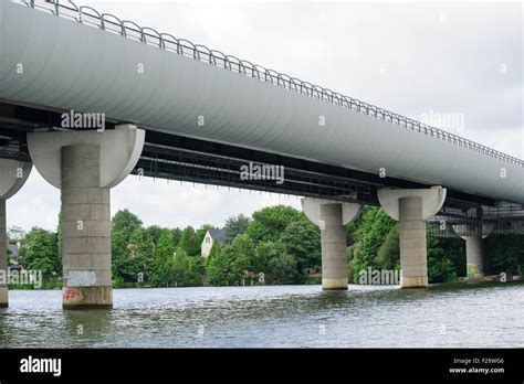 Erdre Bridge Steel Reinforced Concrete Composite Bridge Stock Photo Alamy