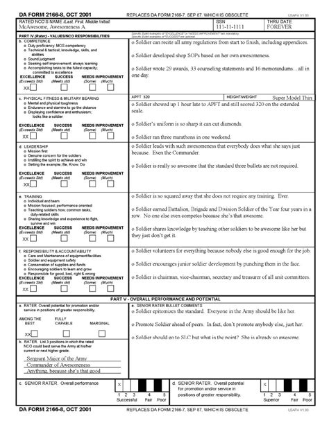 Ncoer Template New Ncoer Support Form Examples Williamson