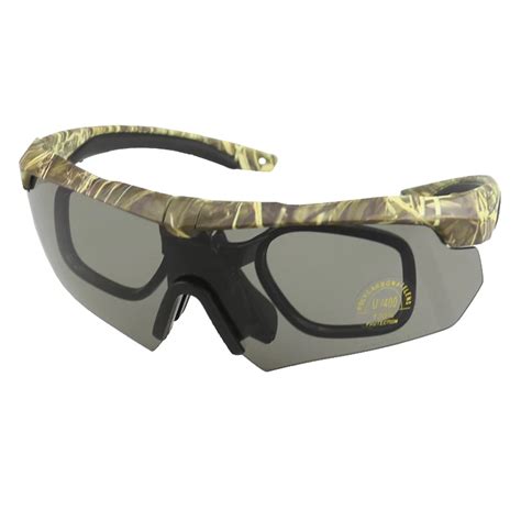 High Impact Bulletproof Military Army Soldier Shooting Camouflage Tactical Sunglasses With