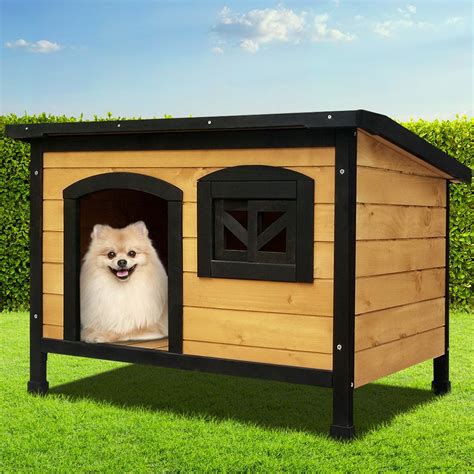 Dog Kennel Kennels Outdoor Wooden Pet House Cabin Puppy Large L Buy
