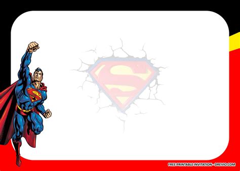 Superman Birthday Card Template