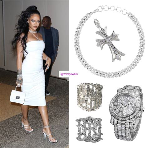 Rihannas Jewelry At 2019 Miyake Mugler Porcelain Ball Rihanna
