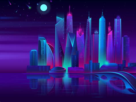 City Skyline Illustration On Behance