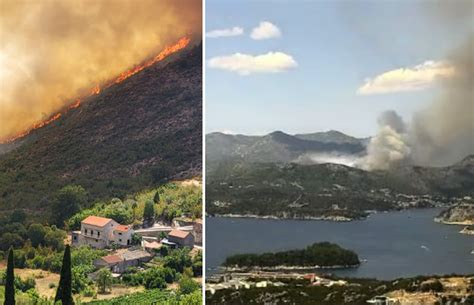 Vatrogasce Koji Gase Po Ar Kod Dubrovnika Eka Duga No Bura Nam
