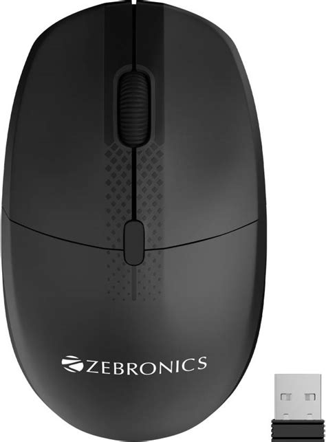 Zebronics Zeb Pop Max1600 Dpi Usb Nano Receiver 4 Buttons Wireless