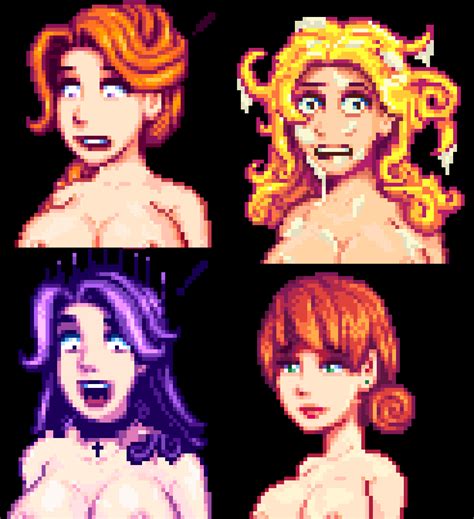 Rule 34 4girls Abigail Stardew Valley Breasts Cleavage Crying Cum