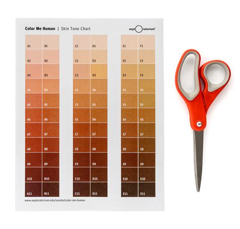 Skin Tone Color Chart