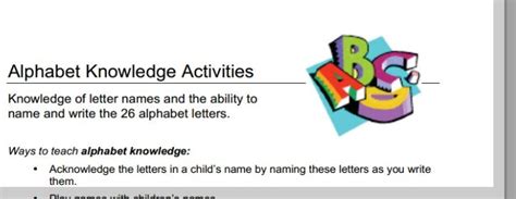Learning the alphabet is a new curriculum, and i've just started using it along with the alphabet activities you see here. Alphabet Knowledge Activities | Teaching the alphabet ...