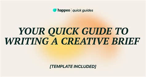 Your Quick Guide To Writing A Creative Brief Incl Template