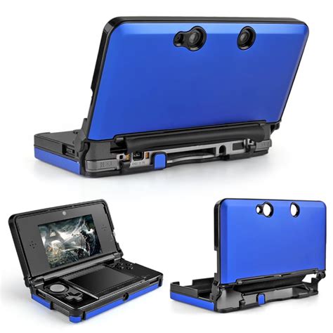 3ds Case Blue Full Body Protective Snap On Hard Shell Aluminium