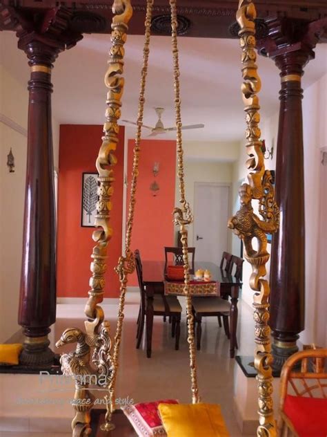 Second image of wooden swing of india. traditional indian decor | Indian decor, Indian interiors ...